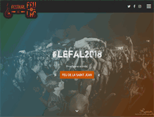 Tablet Screenshot of festival-lefeuaulac.fr